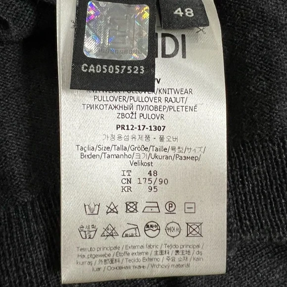 🛑SOLD🛑🐺FENDI FW16 BAG BUGS WOOL SWEATER🐺 - Picture 7 of 8